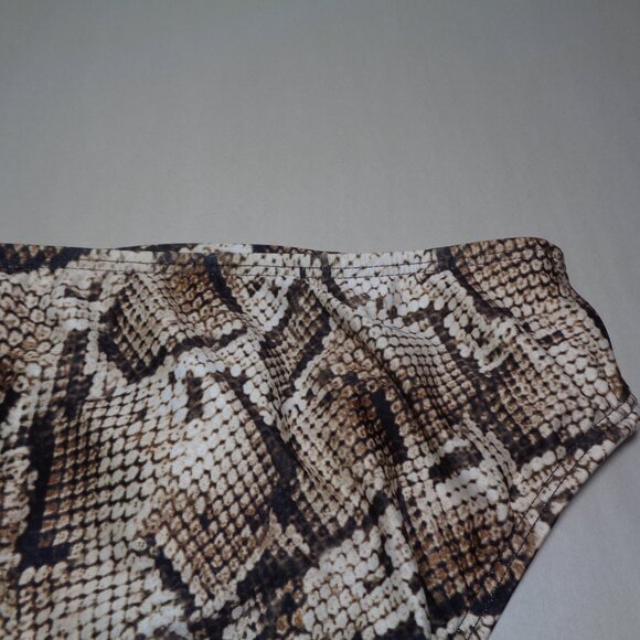 Antonio Melani Size Large / TWIST PANT / Sand / Snake Print / New Bikini Bottom - Picture 10 of 15